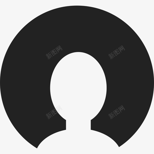 圆形头像界面ios7高级填充2图标svg_新图网 https://ixintu.com ios7高级填充2 圆形头像 界面