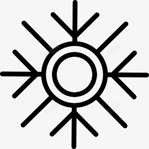 雪花形状雪花图标svg_新图网 https://ixintu.com 形状 雪花