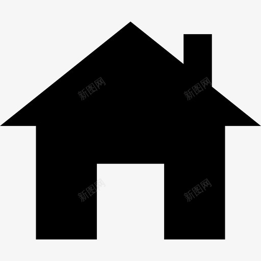 带烟囱的小房子建筑物facebook包图标svg_新图网 https://ixintu.com facebook包 带烟囱的小房子 建筑物