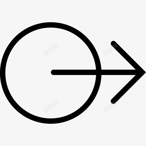 右箭头从一个圆箭头箭头包图标svg_新图网 https://ixintu.com 右箭头从一个圆 箭头 箭头包