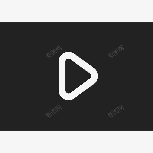 矩形内播放按钮控件ios7高级填充2图标svg_新图网 https://ixintu.com ios7高级填充2 控件 矩形内播放按钮