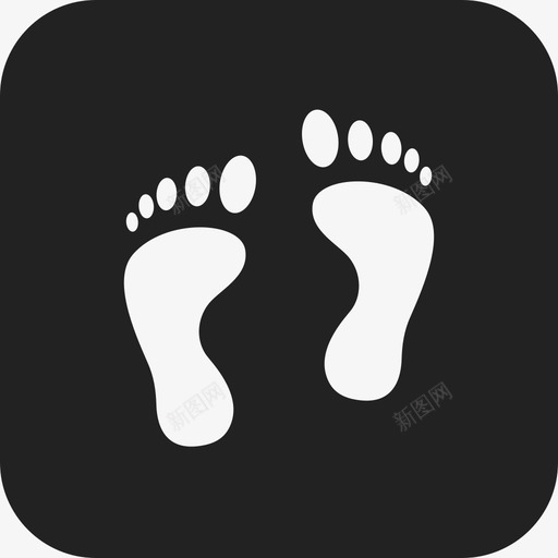 脚印形状脚印图标svg_新图网 https://ixintu.com 形状 脚印