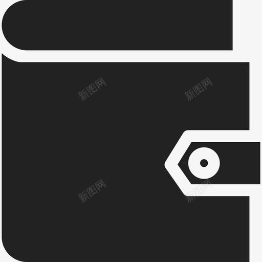 关闭钱包丢失7黑色图标svg_新图网 https://ixintu.com 丢失7黑色 关闭钱包