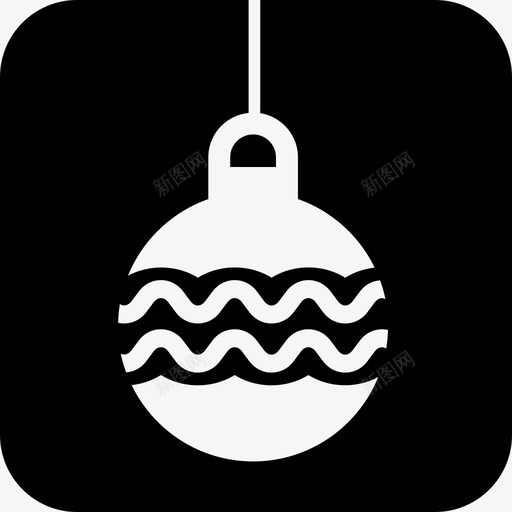 圣诞饰品造型圣诞图标svg_新图网 https://ixintu.com 圣诞 圣诞饰品 造型