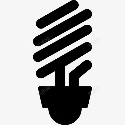 灯泡工具和用具生态图标svg_新图网 https://ixintu.com 工具和用具 灯泡 生态