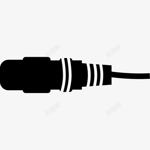 音乐插孔连接器工具和用具音乐和声音1图标svg_新图网 https://ixintu.com 工具和用具 音乐和声音1 音乐插孔连接器