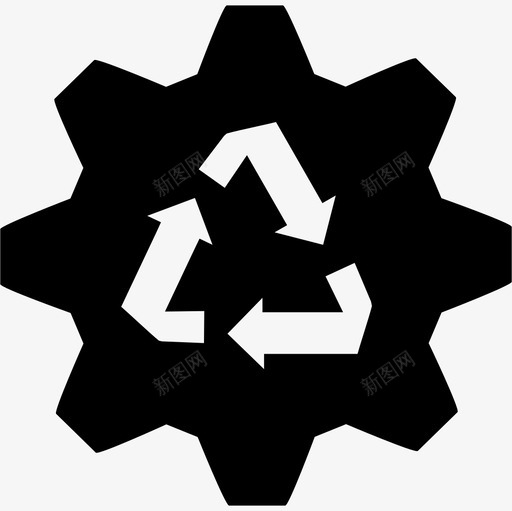 回收工厂箭生态图标svg_新图网 https://ixintu.com 回收工厂 生态 箭