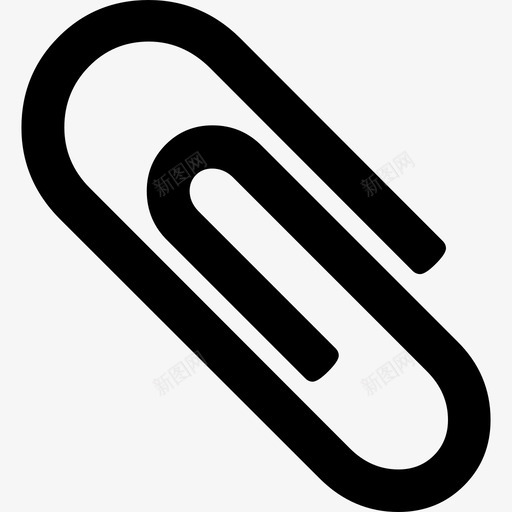回形针轮廓字体很棒填充图标svg_新图网 https://ixintu.com 回形针轮廓 填充 字体很棒