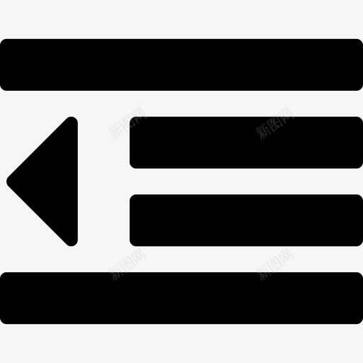 左缩进选项字体很棒填充图标svg_新图网 https://ixintu.com 填充 字体很棒 左缩进选项