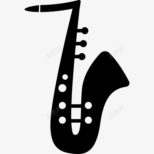 萨克斯管白色细节音乐音乐和声音1图标svg_新图网 https://ixintu.com 萨克斯管白色细节 音乐 音乐和声音1