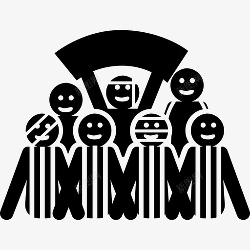 足球迷小组人图标svg_新图网 https://ixintu.com 人 足球迷小组