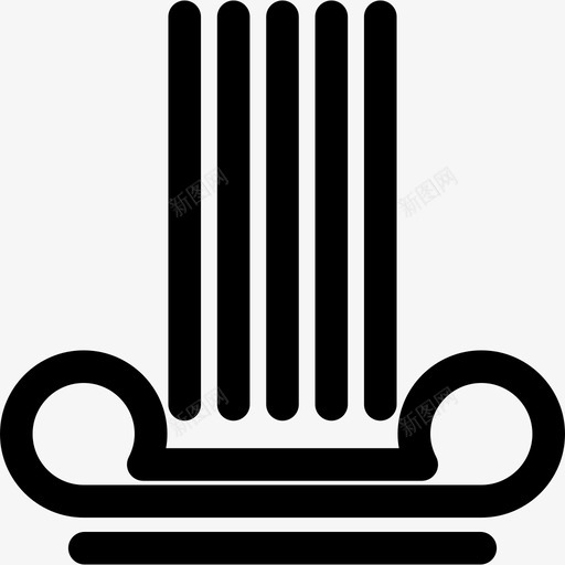 古董柱子建筑物博物馆的一部分图标svg_新图网 https://ixintu.com 博物馆的一部分 古董柱子 建筑物