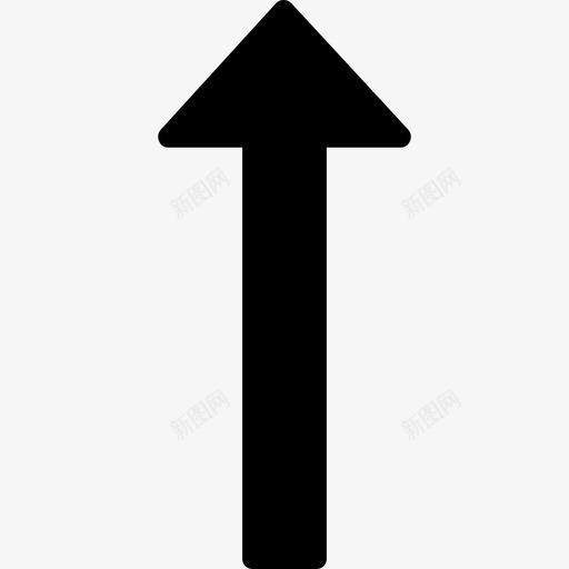 长箭头指向上字体很棒填充图标svg_新图网 https://ixintu.com 填充 字体很棒 长箭头指向上