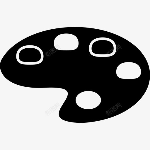 画家调色板艺术图标svg_新图网 https://ixintu.com 画家调色板 艺术