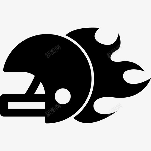 橄榄球头盔侧视图运动如火焰运动图标svg_新图网 https://ixintu.com 橄榄球头盔侧视图 运动 运动如火焰