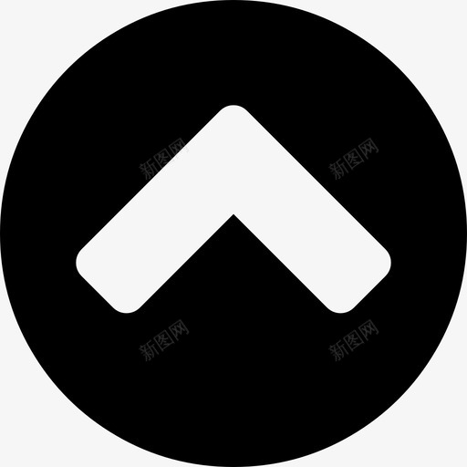 上V形按钮字体很棒填充图标svg_新图网 https://ixintu.com 上V形按钮 填充 字体很棒