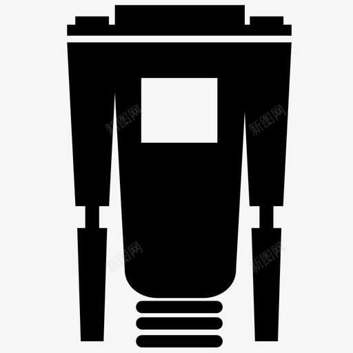vga电缆线缆插件图标svg_新图网 https://ixintu.com 30针连接器 vga电缆 vga连接器 插件 电视 线缆