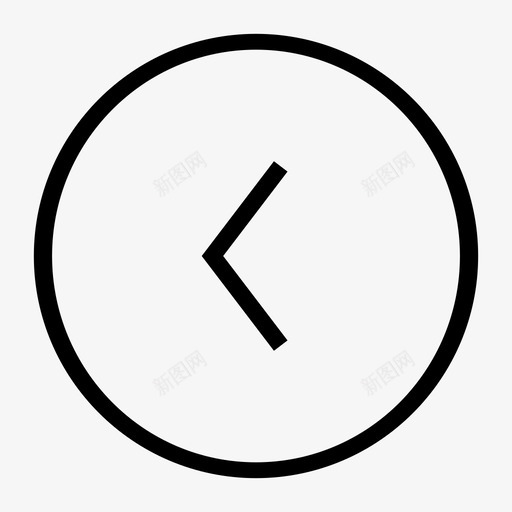 后退箭头圆圈图标svg_新图网 https://ixintu.com 后退 圆圈 左 箭头 转弯