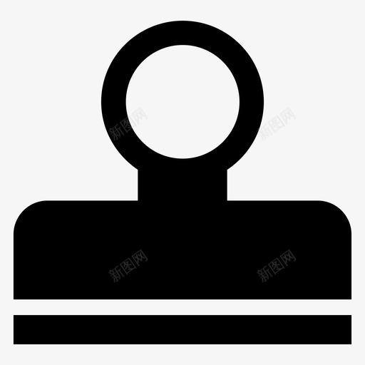 夹子活页夹夹持器图标svg_新图网 https://ixintu.com 回形针 夹子 夹持器 活页夹