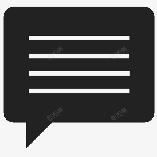 演讲泡泡谈话留言图标svg_新图网 https://ixintu.com 演讲泡泡 留言 谈话