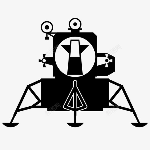 宇宙飞船运输月球模块lem图标svg_新图网 https://ixintu.com lem 宇宙飞船 月球 模块 美国 运输 阿波罗