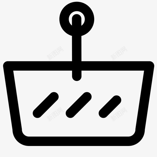 篮子拎着拿着图标svg_新图网 https://ixintu.com 拎着 拿着 篮子 购物篮