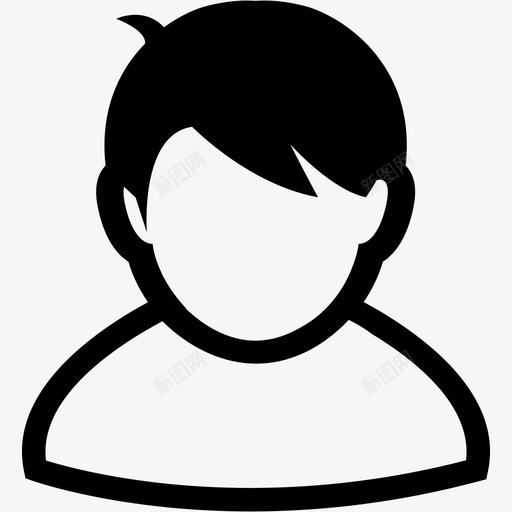 用户男孩孩子图标svg_新图网 https://ixintu.com 人 头 孩子 用户 男 男孩 青年