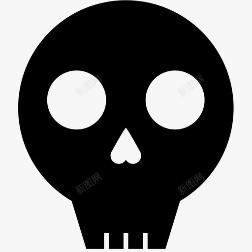 头骨骨头死脸头图标svg_新图网 https://ixintu.com 人 吓人 头 头骨 死 脸 骨头