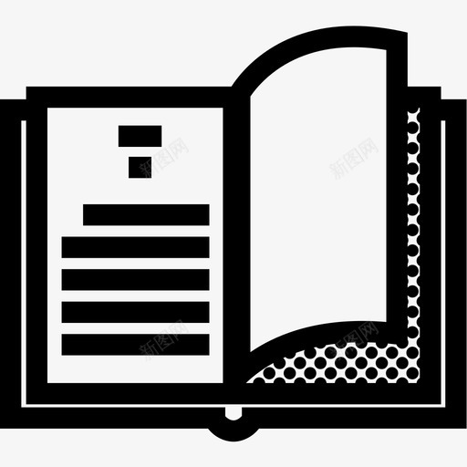 书封面翻页图标svg_新图网 https://ixintu.com 书 封面 翻页 课本 阅读