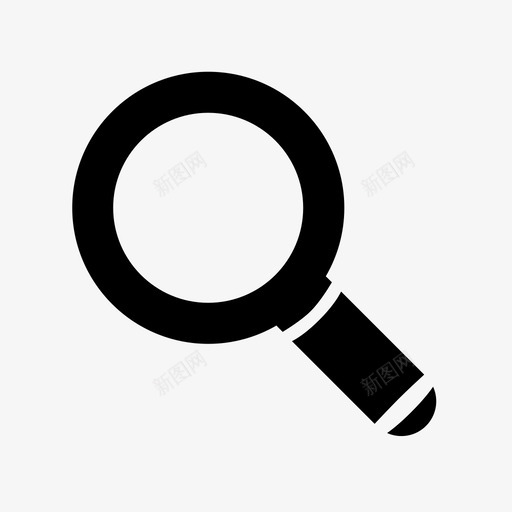 放大镜侦探找看图标svg_新图网 https://ixintu.com 侦探 找 放大镜 看