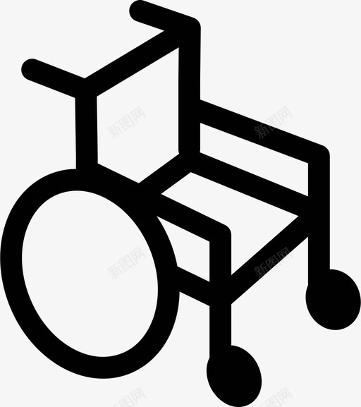 轮椅残疾人老年人图标svg_新图网 https://ixintu.com 医疗保健 医院 残疾人 老年人 轮椅