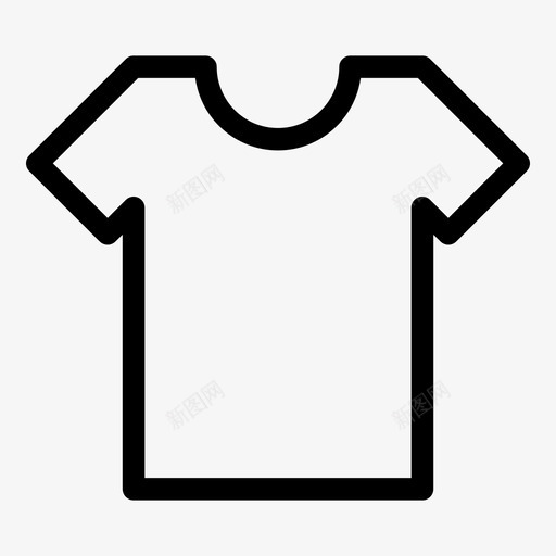 T恤衣服上衣图标svg_新图网 https://ixintu.com T恤 上衣 衣服