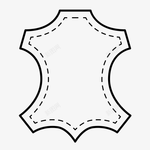 皮革织物材料图标svg_新图网 https://ixintu.com 图案 材料 皮革 纺织品 织物 缝纫