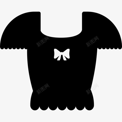衬衫蝴蝶结时尚图标svg_新图网 https://ixintu.com 上衣 时尚 款式 蝴蝶结 衬衫