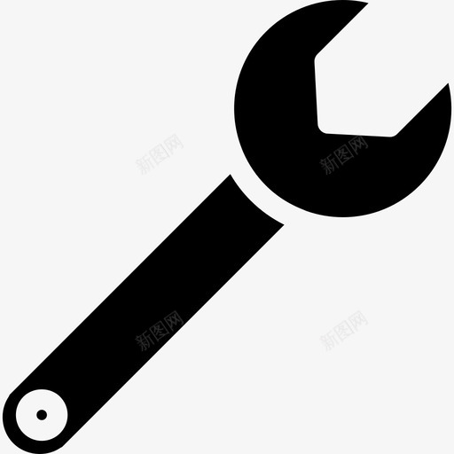 扳手工具细轮廓工具和器具自己动手填充图标svg_新图网 https://ixintu.com 工具和器具 扳手工具细轮廓 自己动手填充