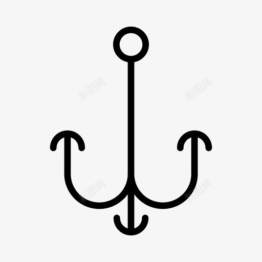 锚海洋海洋生物图标svg_新图网 https://ixintu.com 海军 海洋 海洋生物 海锚 纹身 老派 航海 锚