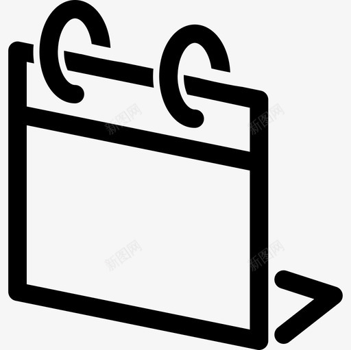 日历页印刷品工具和用具文具图标svg_新图网 https://ixintu.com 工具和用具 文具 日历页印刷品