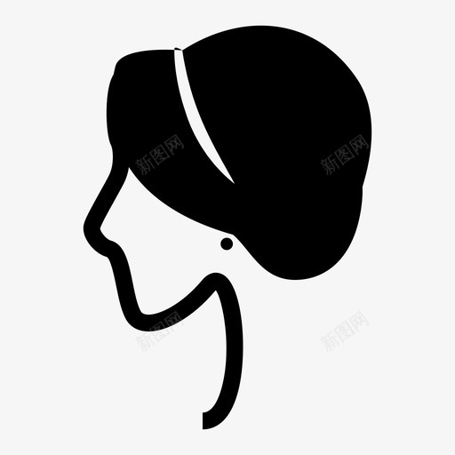 发型婚礼上装图标svg_新图网 https://ixintu.com 上装 发型 女士 女孩 女性 婚礼 款式 正式 舞会 花式