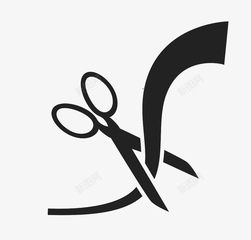 就职典礼开始庆祝仪式丝带图标svg_新图网 https://ixintu.com 丝带 仪式 剪刀 就职典礼 庆祝 开始