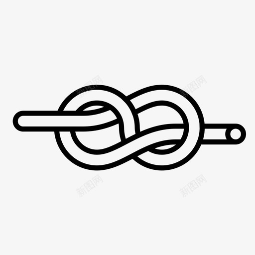 八字结童子军拳击图标svg_新图网 https://ixintu.com 八字结 帆船 户外 拳击 童子军 索具 绳子 绳结 领带