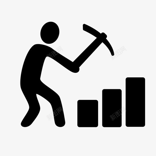 数据挖掘工作鹤嘴锄图标svg_新图网 https://ixintu.com 人 信息 分析 劳动力 图表 工人 工作 数据挖掘 流行语收集 鹤嘴锄