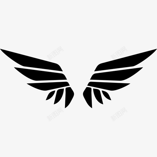 翼徽章飞行图标svg_新图网 https://ixintu.com 徽章 翼 飞行