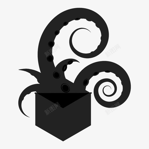 怪物惊喜触角图标svg_新图网 https://ixintu.com 怪物 惊喜 触角
