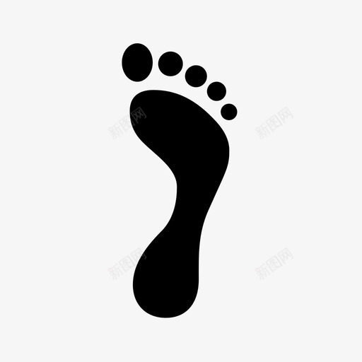 脚印脚人沙子图标svg_新图网 https://ixintu.com 人 沙子 脚 脚印