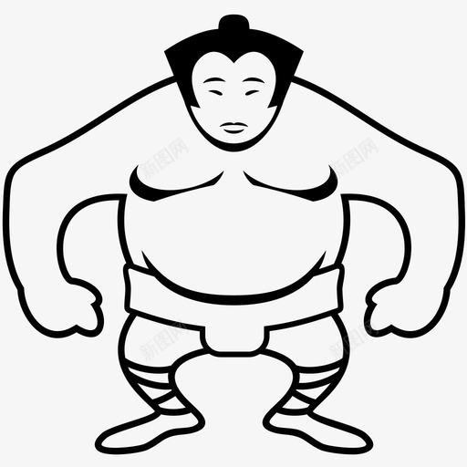 相扑手大比赛日本人图标svg_新图网 https://ixintu.com 人 力量 大 强壮 日本 比赛 相扑手 精彩相扑手 运动