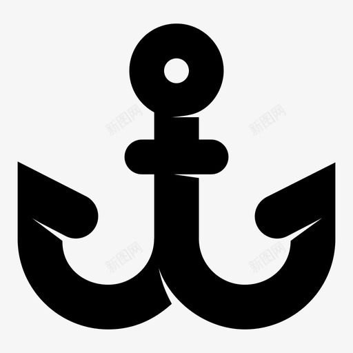 锚航海海军图标svg_新图网 https://ixintu.com 水 海军 海洋 航海 重量 锚