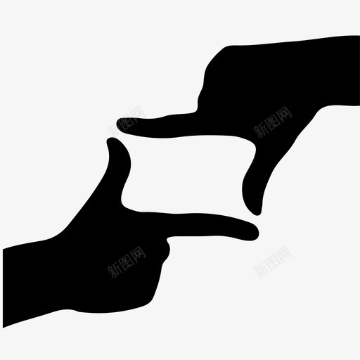 手指框架手指框架图标svg_新图网 https://ixintu.com 图片 手 手势 手指 手指框架 框架