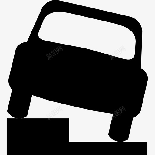不平的路汽车路缘图标svg_新图网 https://ixintu.com 不平的路 停车场 汽车 路缘