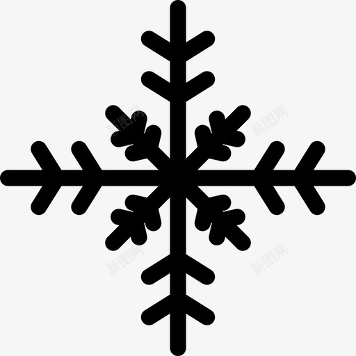 雪花圣诞节寒冷图标svg_新图网 https://ixintu.com 下雪 冬天 圣诞图标 圣诞节 寒冷 雪花