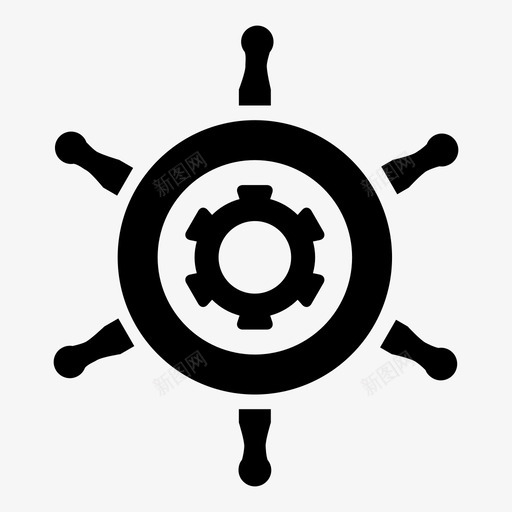 船轮船航海图标svg_新图网 https://ixintu.com 掌舵 操舵 海上 海洋 航海 船 船轮